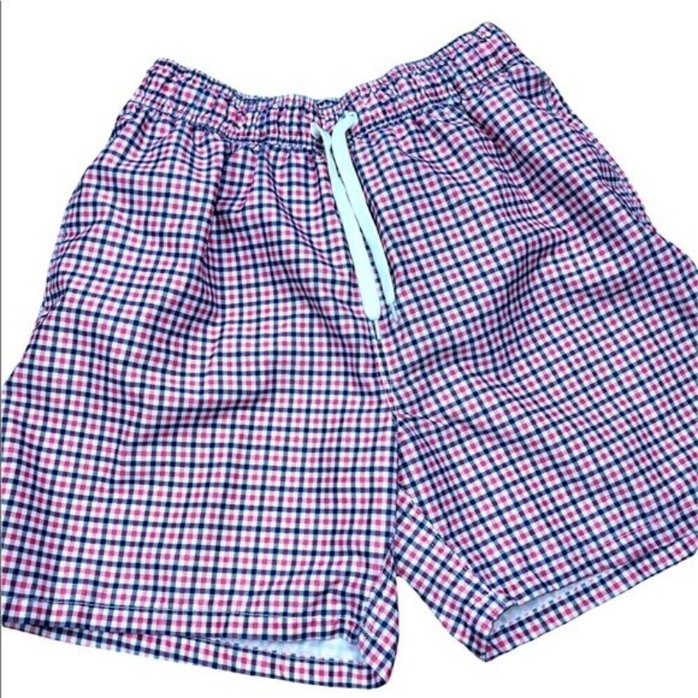 Kanu Surf size medium pink checkered swim trunks